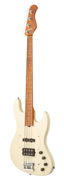 Preview: Sadowsky MetroExpress 21-Fret Vintage M/J Bass, Roasted Maple Fingerboard, 4-String - Solid Olympic White High Polish